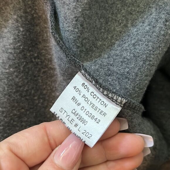 Atwell grey comfy front button sweater Sz- Small - Picture 8 of 12